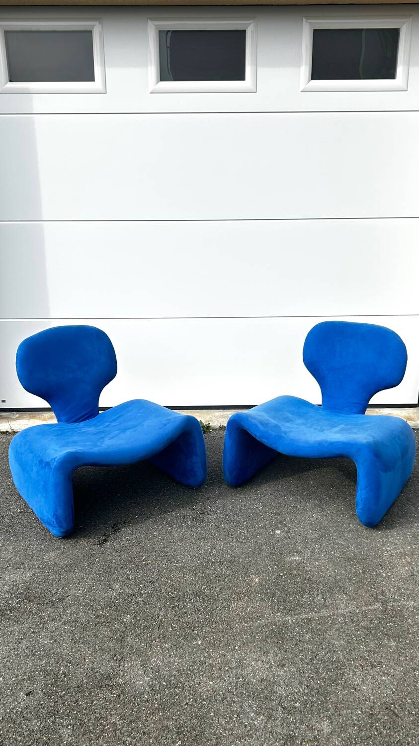 Pair of Djinn armchairs by Olivier Mourgue