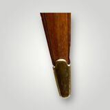 Art deco style mahogany and veneer game table