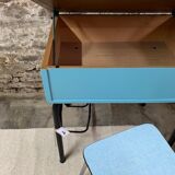School desk set and formica chair