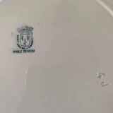 Old large round St Amand dish (Late 19th - first half of the 20th.)
