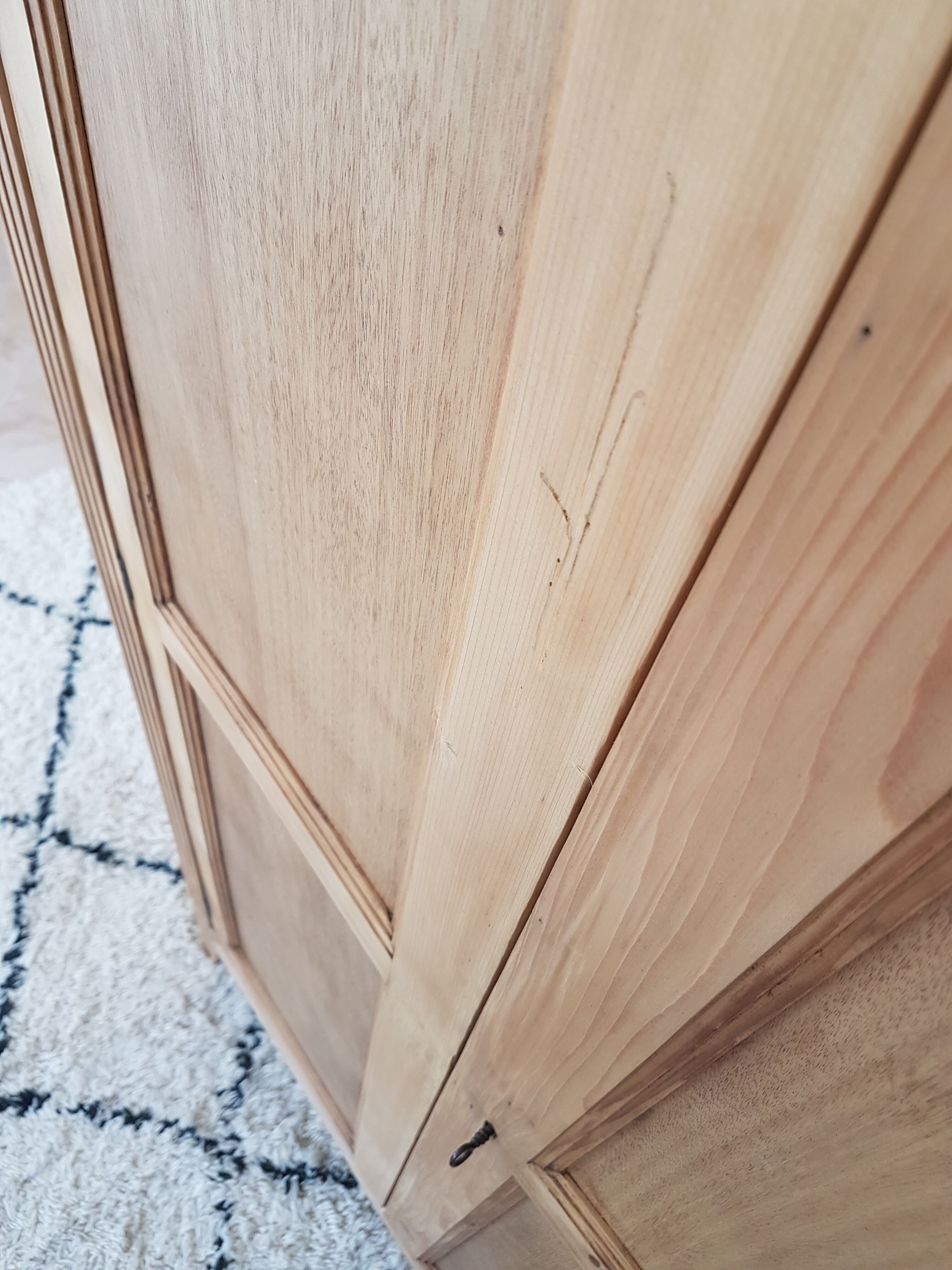 Renovated wooden wardrobe