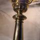 Large brass lamp with its crystal dome electricity redone in the 70s 50x22 cm