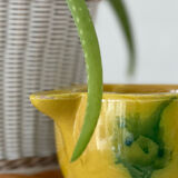 Vintage glazed stoneware mortar