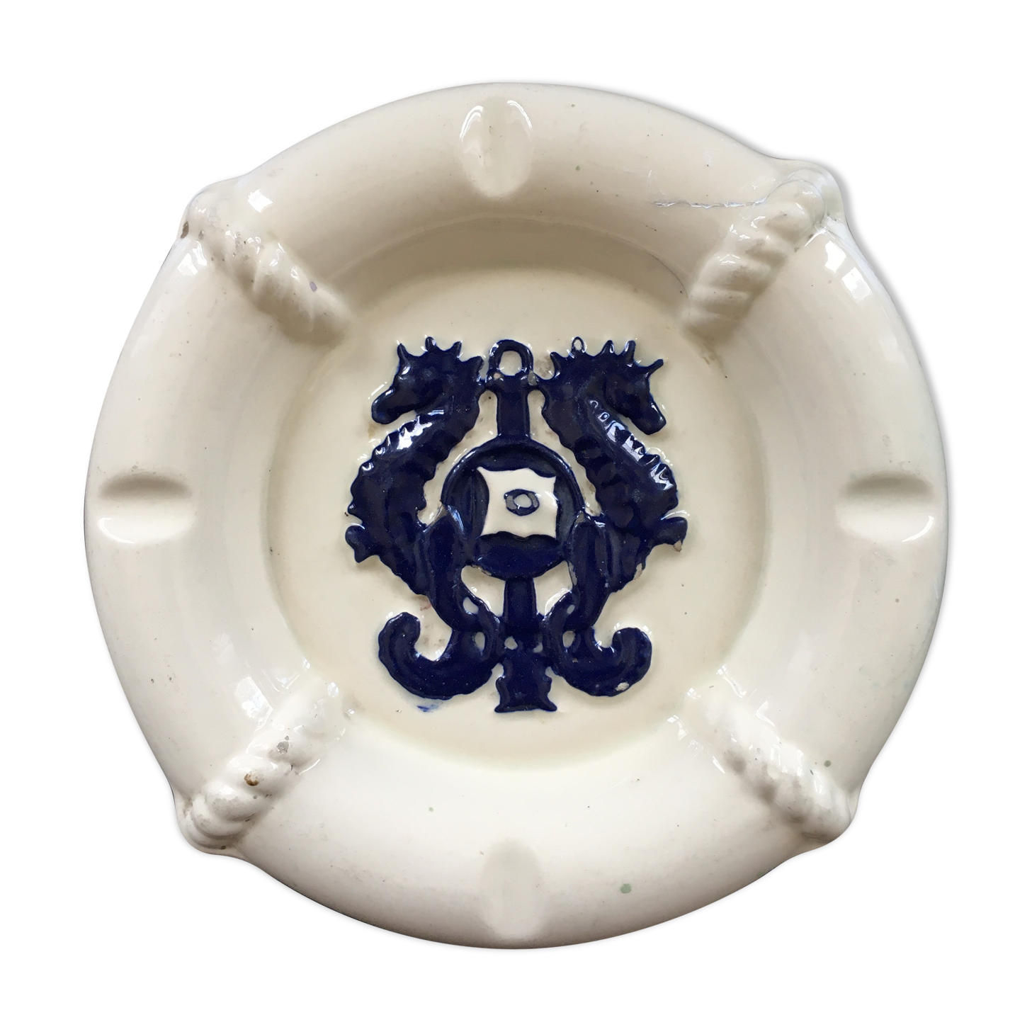 Empty pocket ashtray seahorses