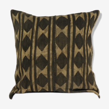 Vintage bogolan cushion