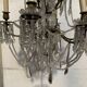 Louis XV style "Fontaine" chandelier in bronze and 20th century pendants