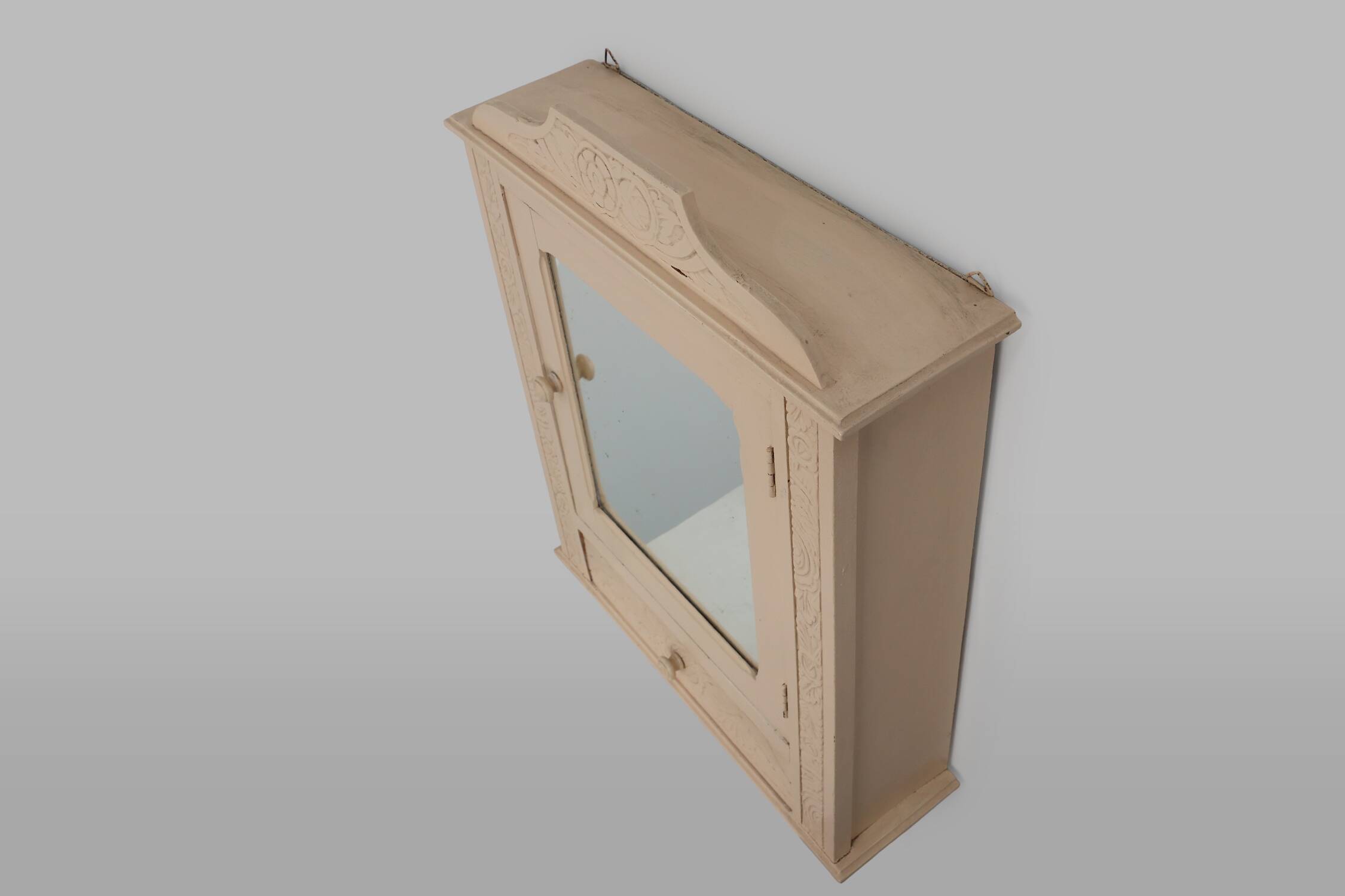 French wood and mirror Art Deco Shaving Cabinet, 1930s