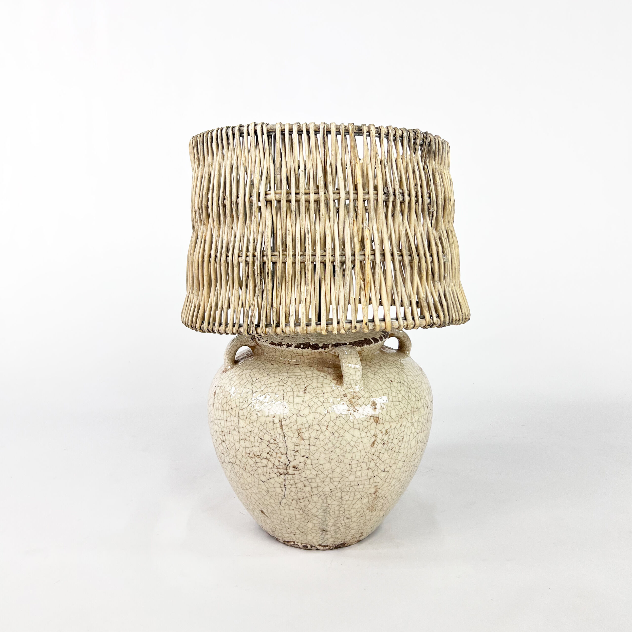 XXL Ceramic Vase Lamp, 1970s