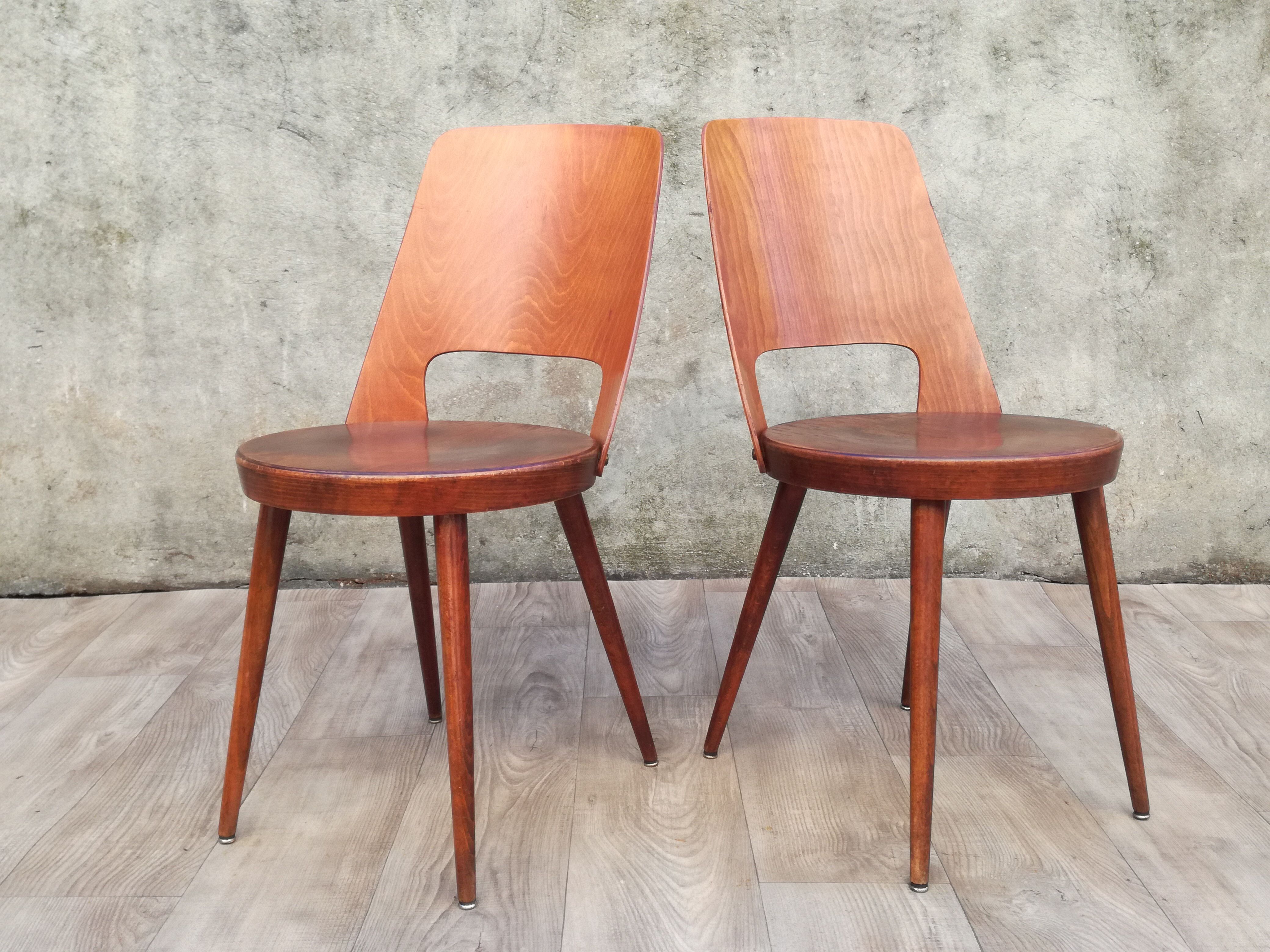 Pair of Baumann Mondor bistro chairs