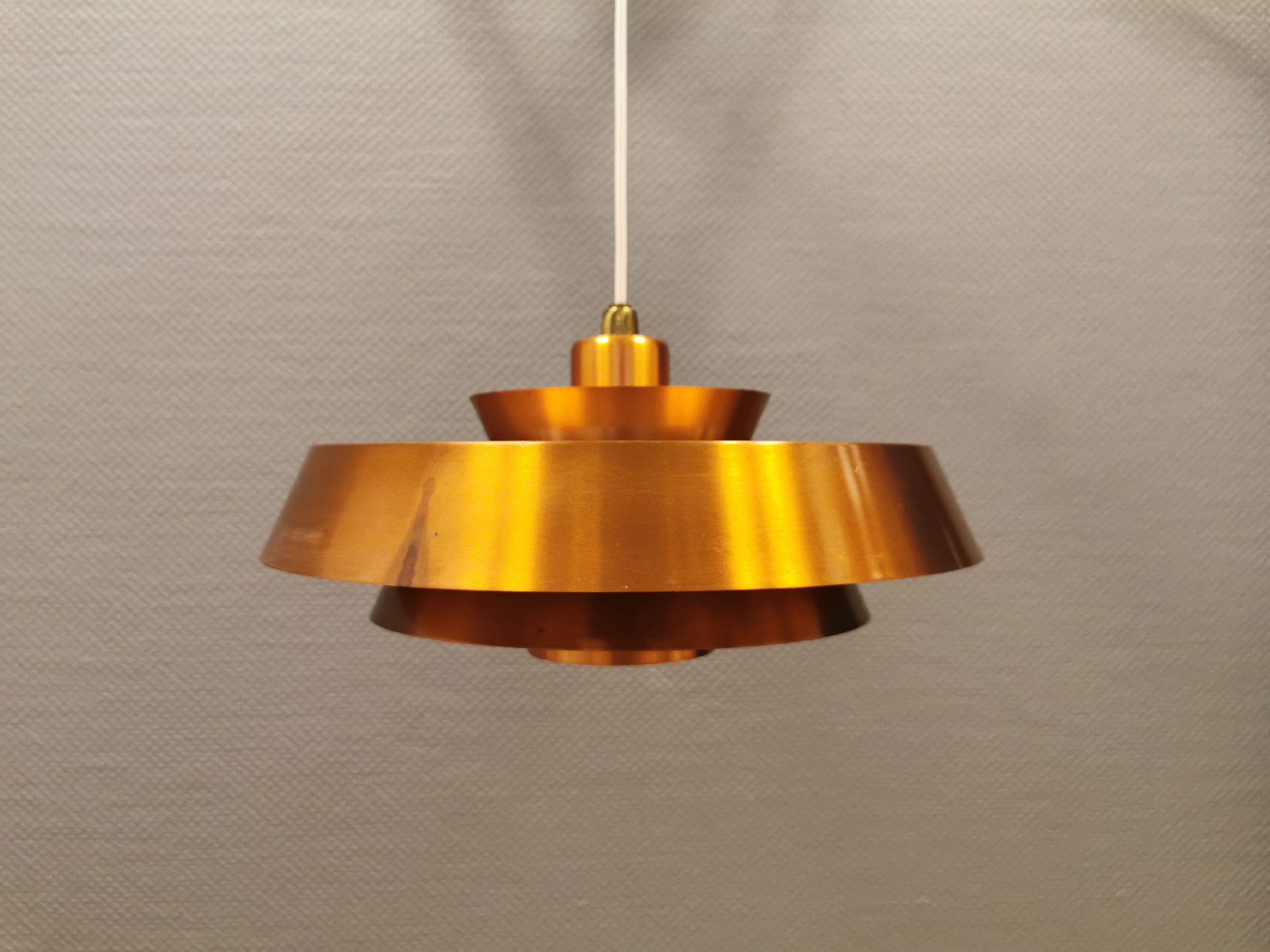 Ceiling lamp model "Nova" designed by Jo Hammerborg for Danish Fog&Mørup in 1963.