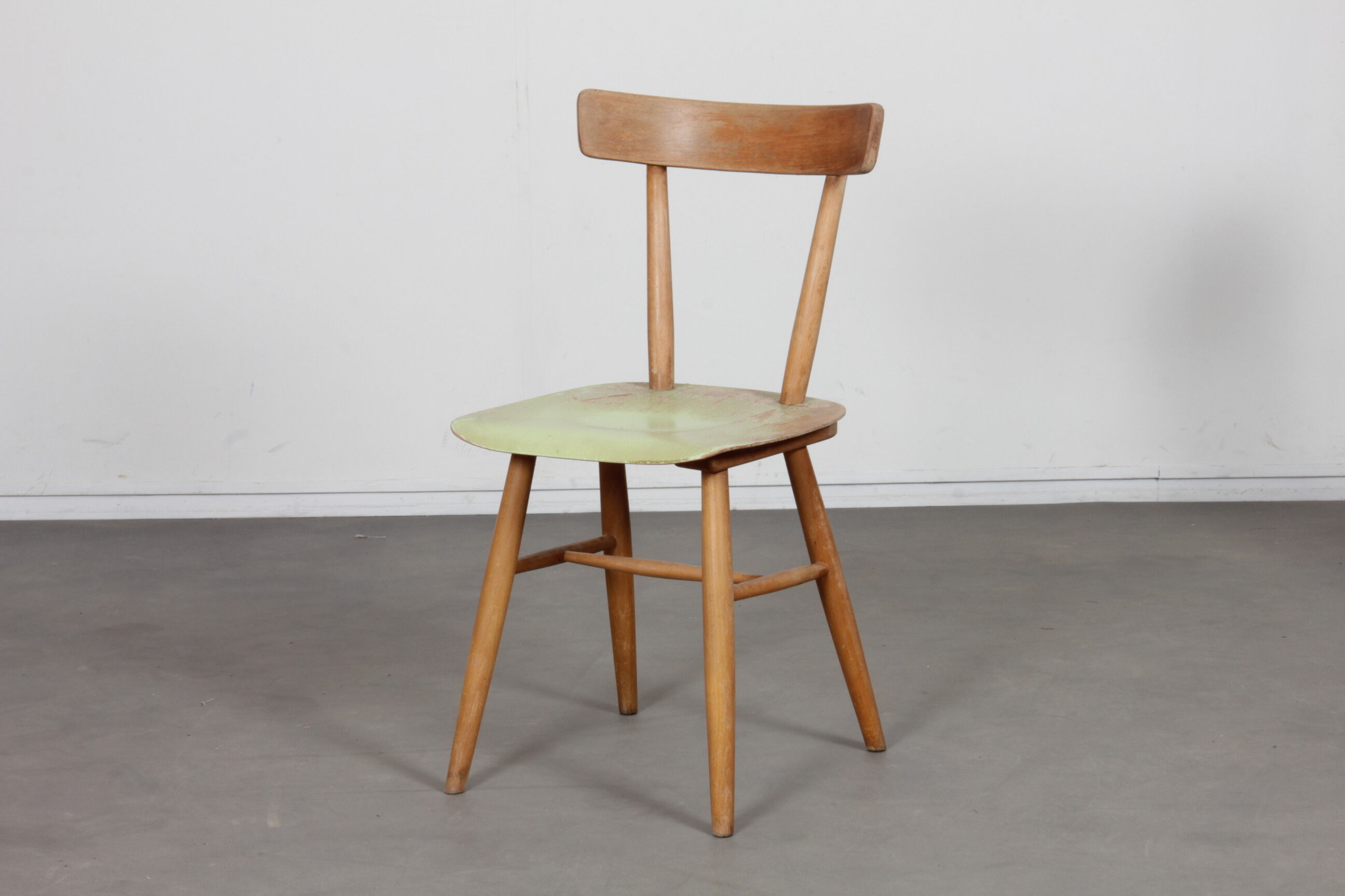 Vintage wooden chair produced by Ton, 1960