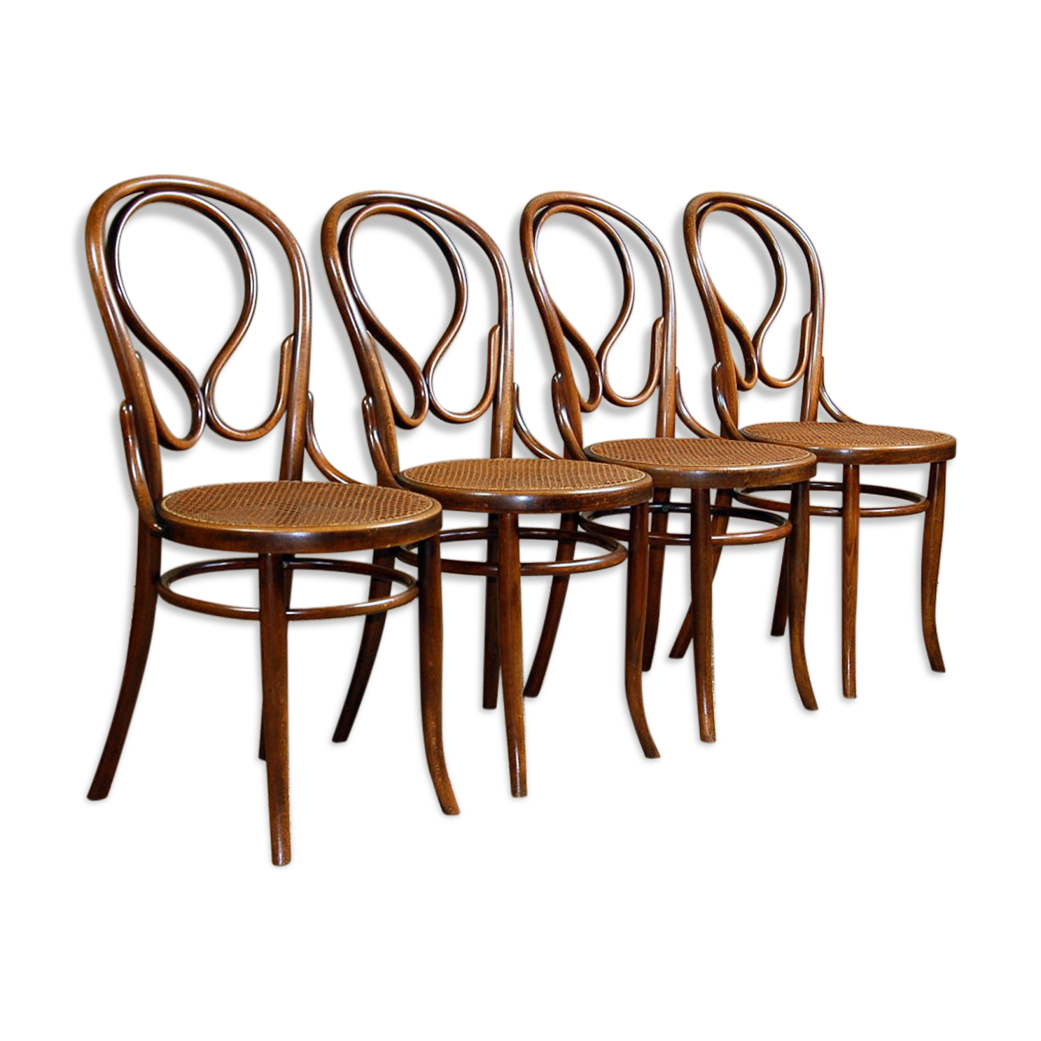 Set of 4 bistro viennese  omega fischel chairs