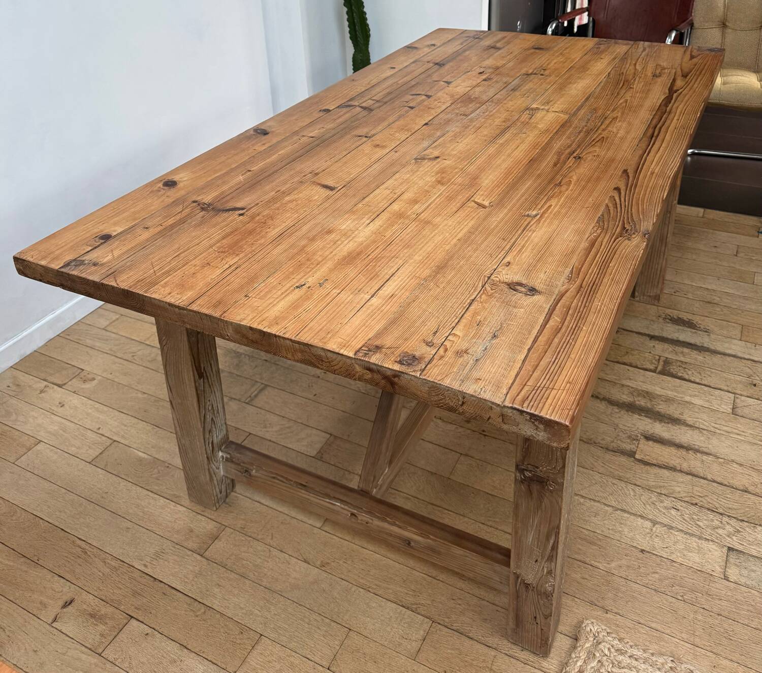 English farmhouse table solid wood