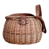 Rattan fisherman's basket or bag
