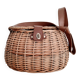 Panier ou besace de pêcheur en rotin