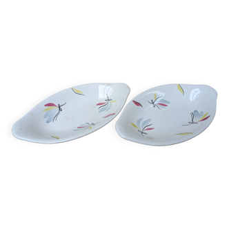 Lot of 2 old ceramic dishes Firminy Salins France