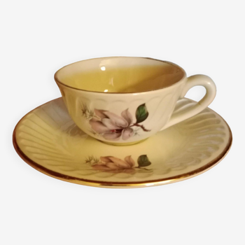 Gien Chenonceau vintage coffee or tea cup