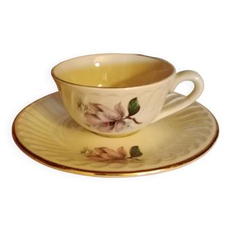 Gien Chenonceau vintage coffee or tea cup