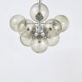 E. R. Nele Temde lustrous atomic chrome Sputnik Space Age pendant lamp tulip