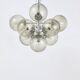 E. R. Nele Temde lustre atomic Sputnik chromé Space Age lampe suspendue tulipe