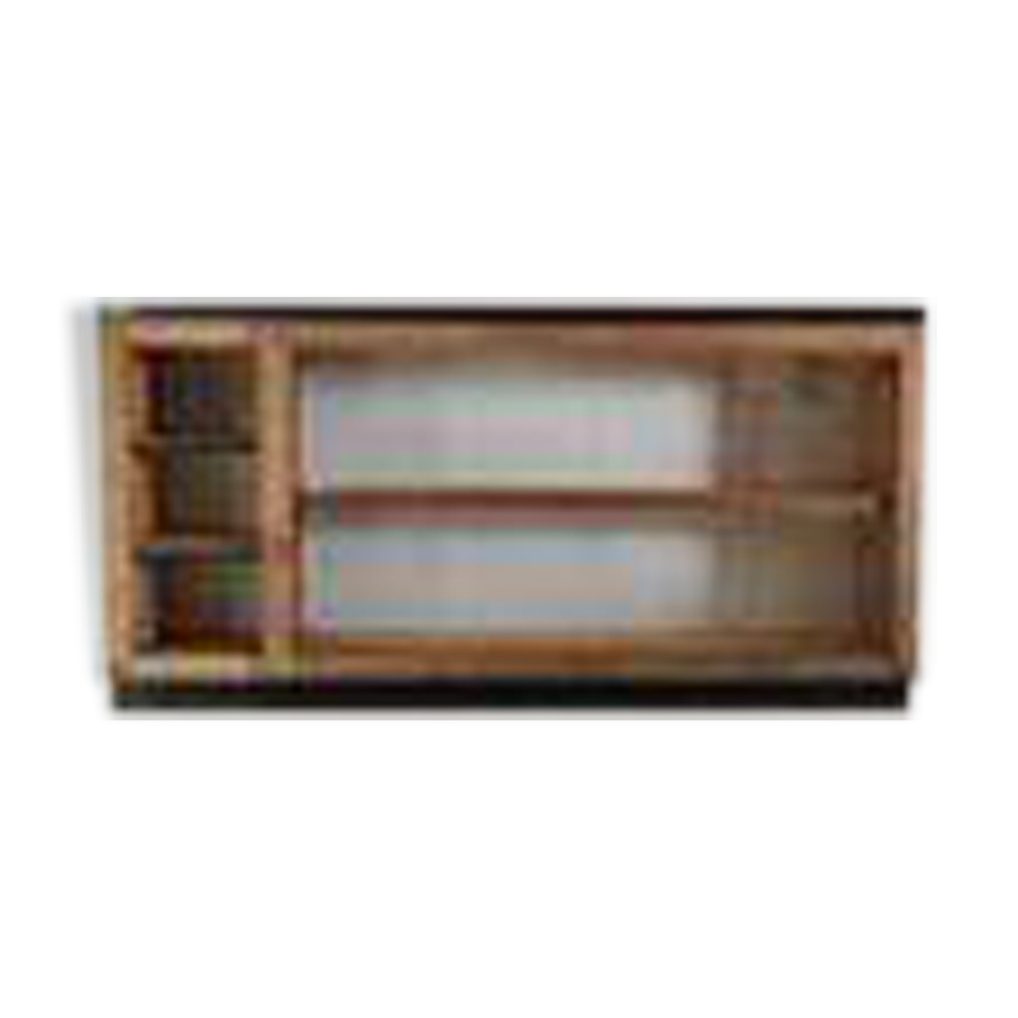 Solid wood cobbler's display case