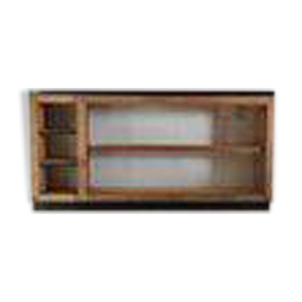 Vitrine de sabotier en bois massif