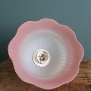 Suspension lampe abat-jour en verre