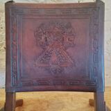 Pair of "Relax" armchairs in leather and wood, Angel I. PAZMINO - 1950