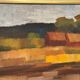 Original Swedish Oil on Canvas – "Landscape" by Olle Rhönnstad – Signed – Vintage and Framed – 43 × 35 cm (16.9" × 13.8")