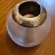 Antique Victorian Glass and Silver Matchpot 1897