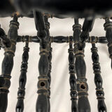 Blackened wood partition holders turned, Napoleon III