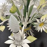 Metal flower chandelier