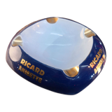 blue and gold Ricard advertising ashtray, ceramic