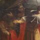 Antique Italian painting Moses saved from the waters from the 18th century