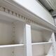 White bookcase library cabinet bookcase with ladder