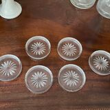 Vintage crystal coasters