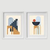 2 framed art prints