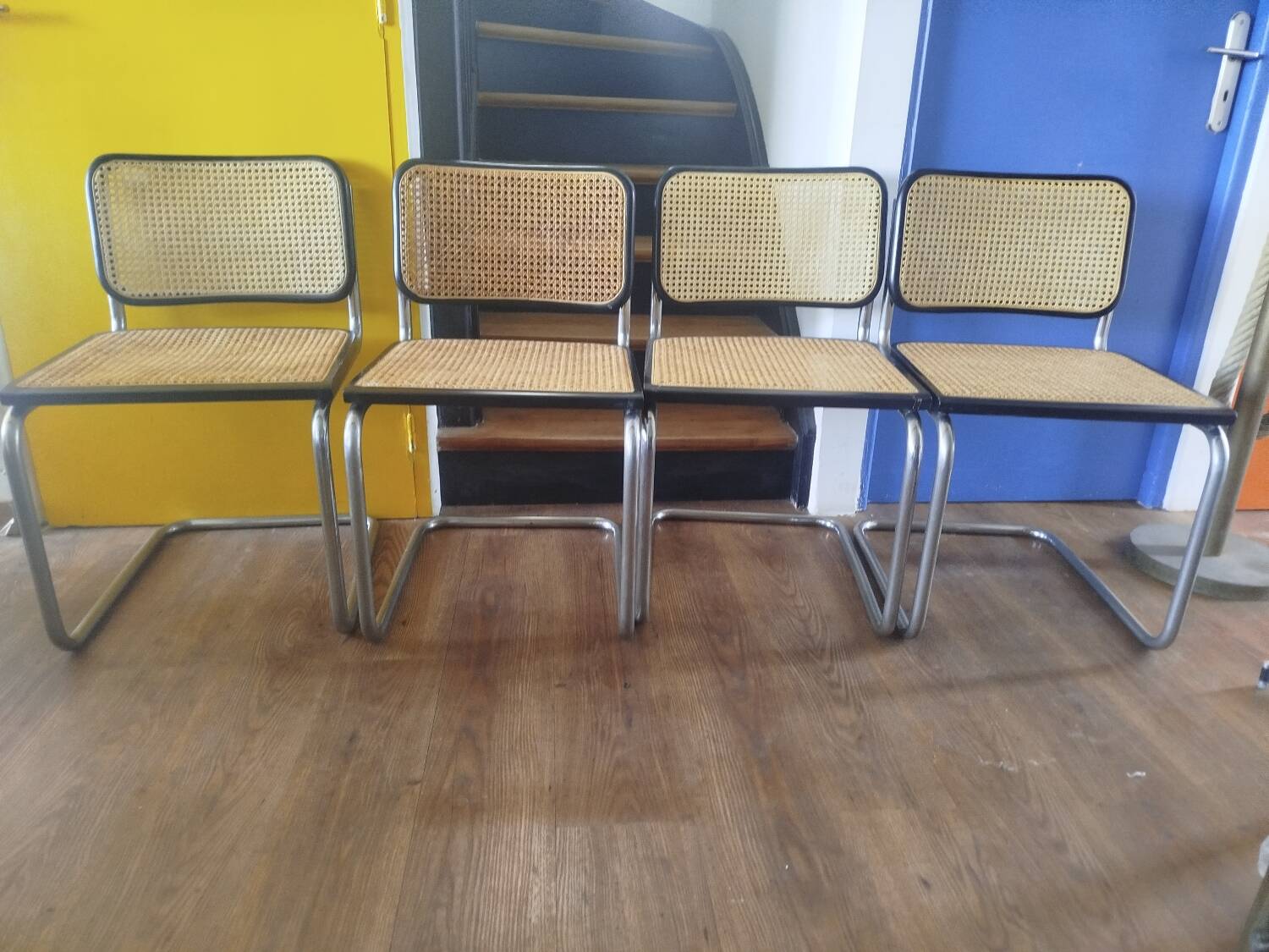 Ensemble de 4 chaises Marcel Breuer Made in Italy 04/94