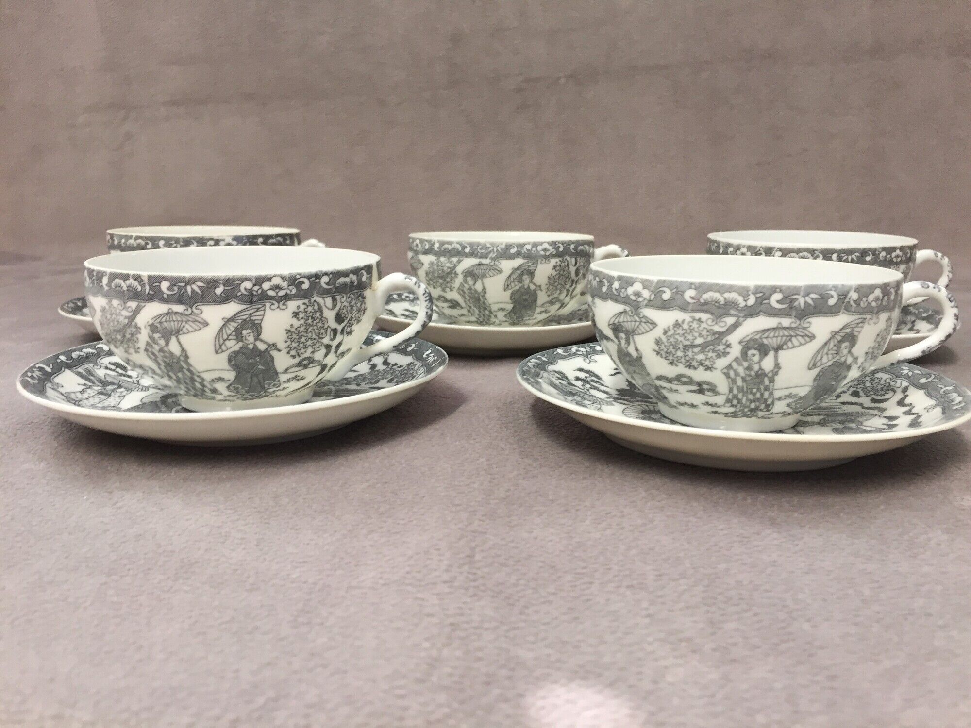 Old tea set coffee chocolate vintage made in japan 1950 fine porcelain