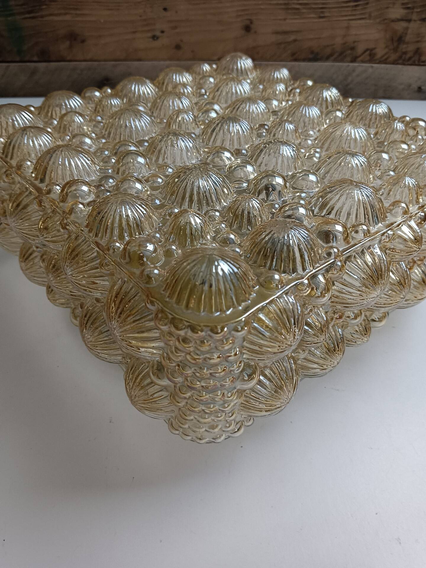 Luminaire verre et support à électrifier