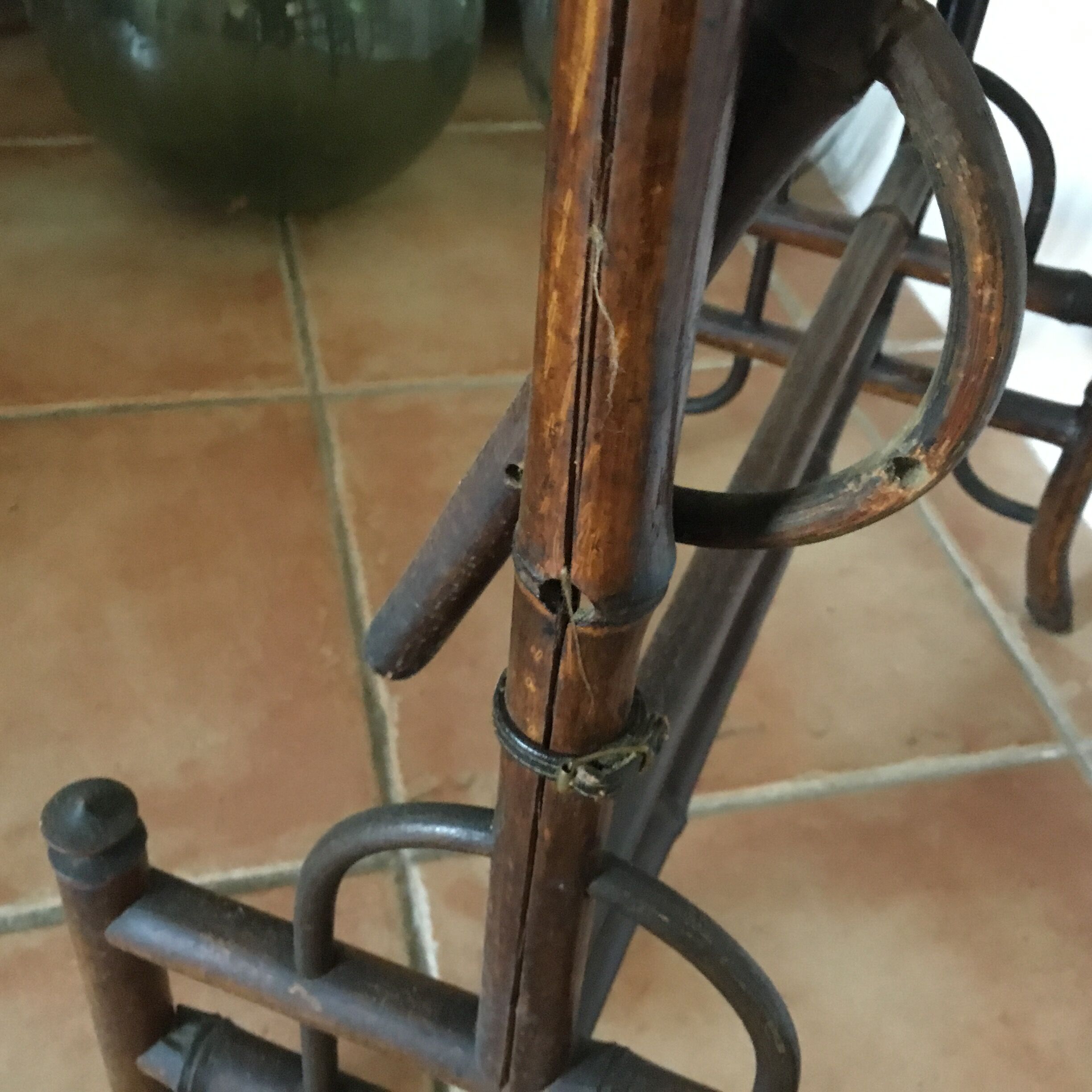 Orientable bamboo fireplace screen orientable Asian décor