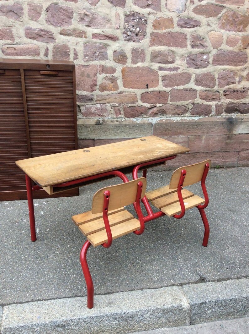 Vintage schoolboy desk