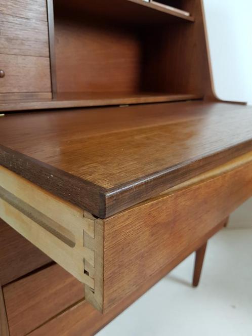 Commode secrétaire danoise en teck Chatol
