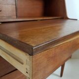 Commode secrétaire danoise en teck Chatol