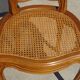 Paire de chaises en bois et cannage style Louis XV