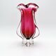 Organic Art Vase Josef Hospodka - Sommerso Ruby/Mandarin