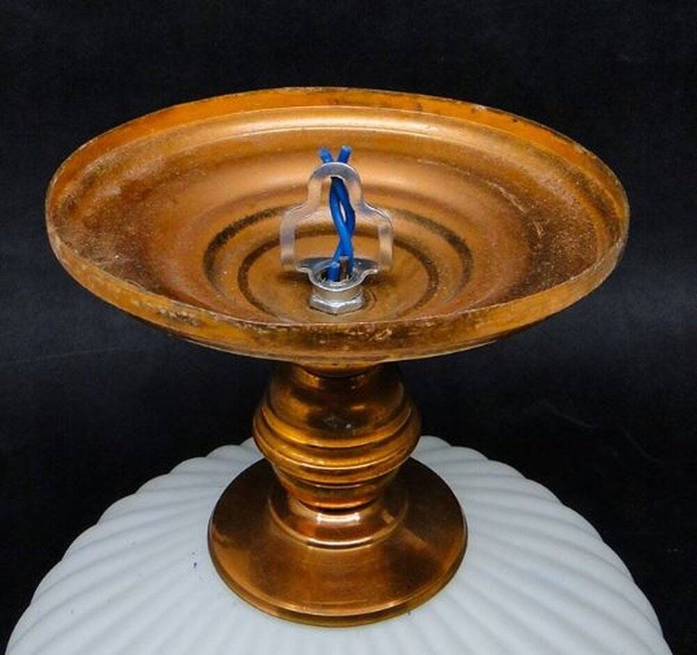Lampe suspendue Art Déco, Pologne, années 1950