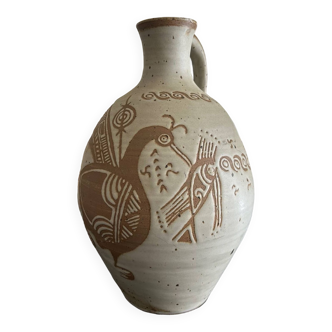Grand vase en céramique des années 70