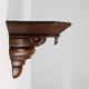 19th Century Art Deco Architectural wall mounted console in oak, France