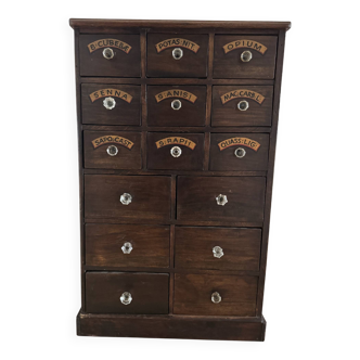 Apothecary drawer unit